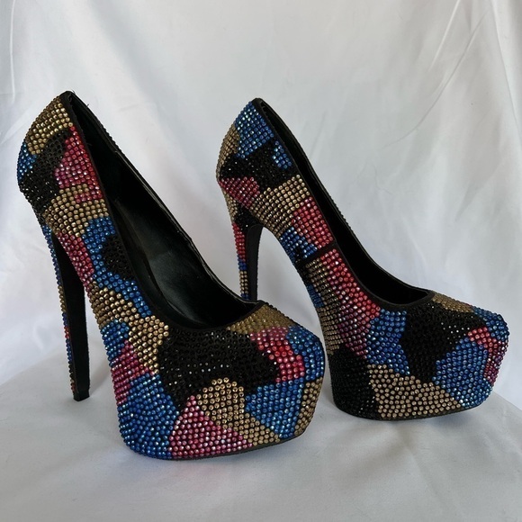 Steve Madden Dyvinal Rhinestone Heels - Picture 3 of 11